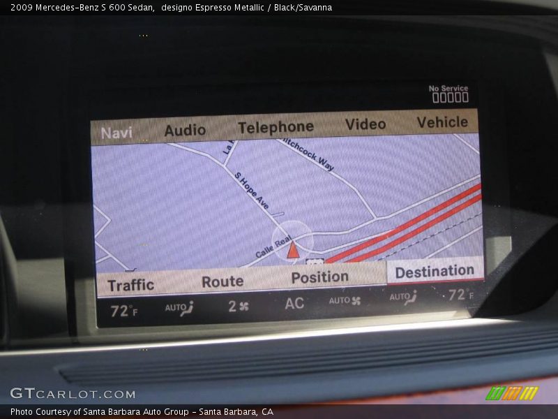 designo Espresso Metallic / Black/Savanna 2009 Mercedes-Benz S 600 Sedan