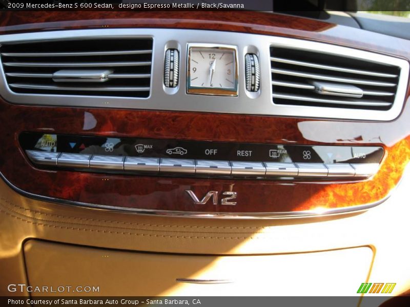 designo Espresso Metallic / Black/Savanna 2009 Mercedes-Benz S 600 Sedan