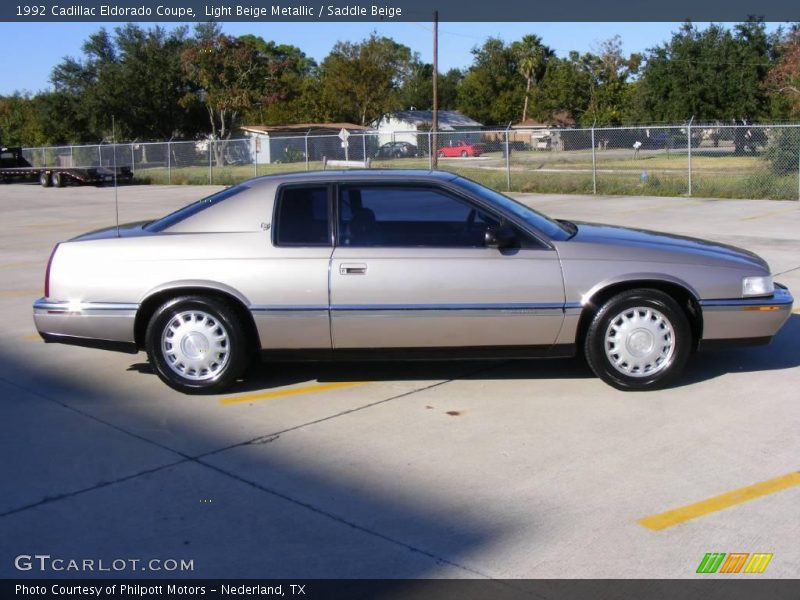 Light Beige Metallic / Saddle Beige 1992 Cadillac Eldorado Coupe