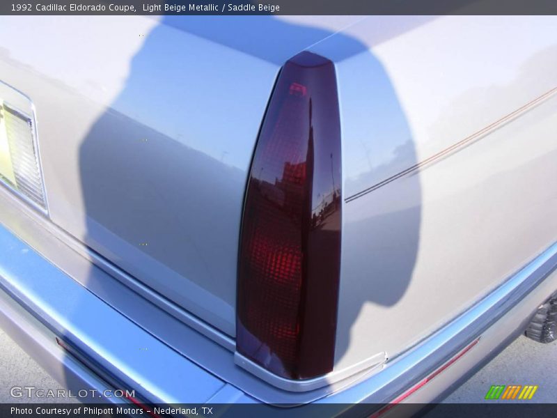 Light Beige Metallic / Saddle Beige 1992 Cadillac Eldorado Coupe