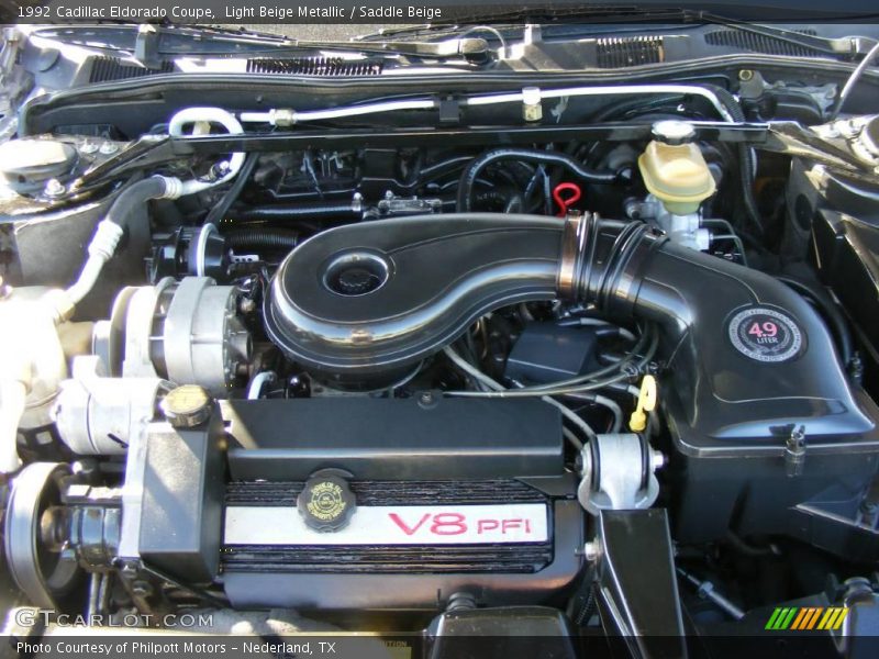Light Beige Metallic / Saddle Beige 1992 Cadillac Eldorado Coupe