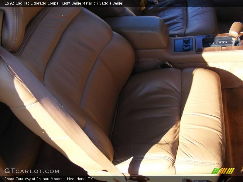 Light Beige Metallic / Saddle Beige 1992 Cadillac Eldorado Coupe