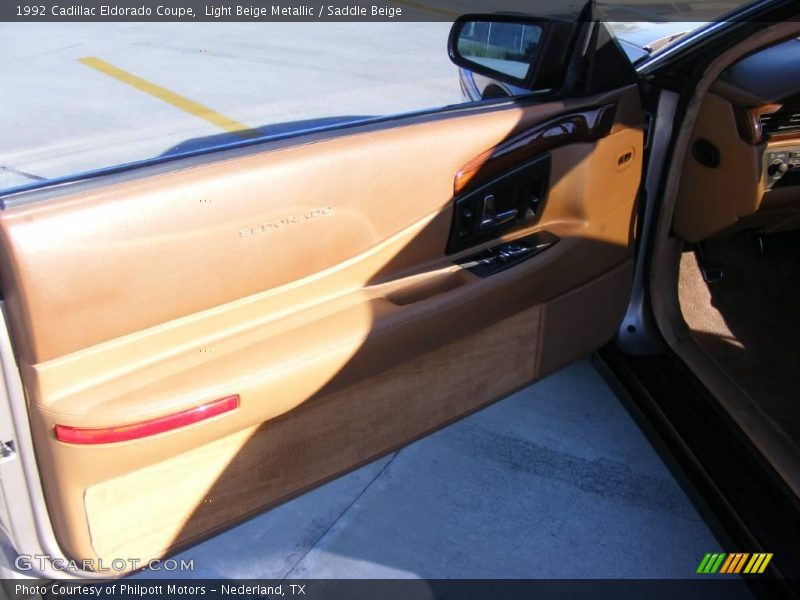 Light Beige Metallic / Saddle Beige 1992 Cadillac Eldorado Coupe