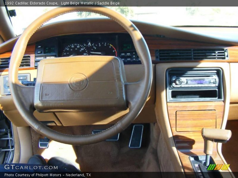 Light Beige Metallic / Saddle Beige 1992 Cadillac Eldorado Coupe