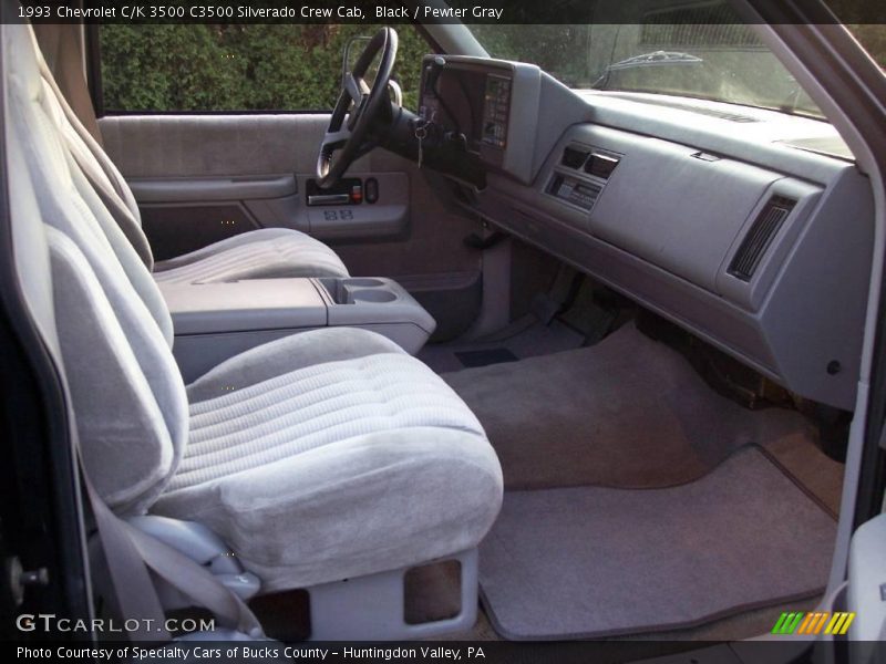 Black / Pewter Gray 1993 Chevrolet C/K 3500 C3500 Silverado Crew Cab
