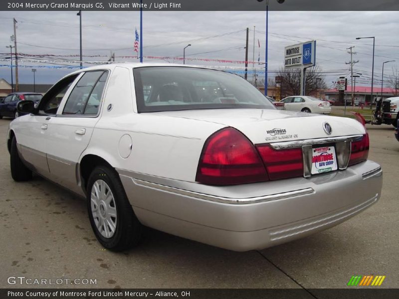 Vibrant White / Light Flint 2004 Mercury Grand Marquis GS