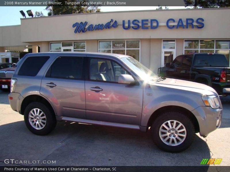 Tungsten Grey Metallic / Black/Stone 2008 Mercury Mariner V6 Premier