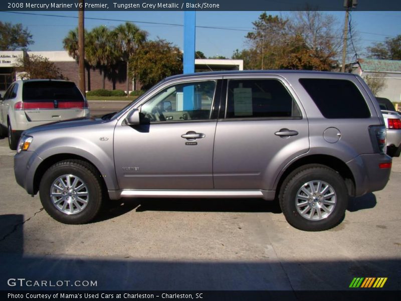 Tungsten Grey Metallic / Black/Stone 2008 Mercury Mariner V6 Premier