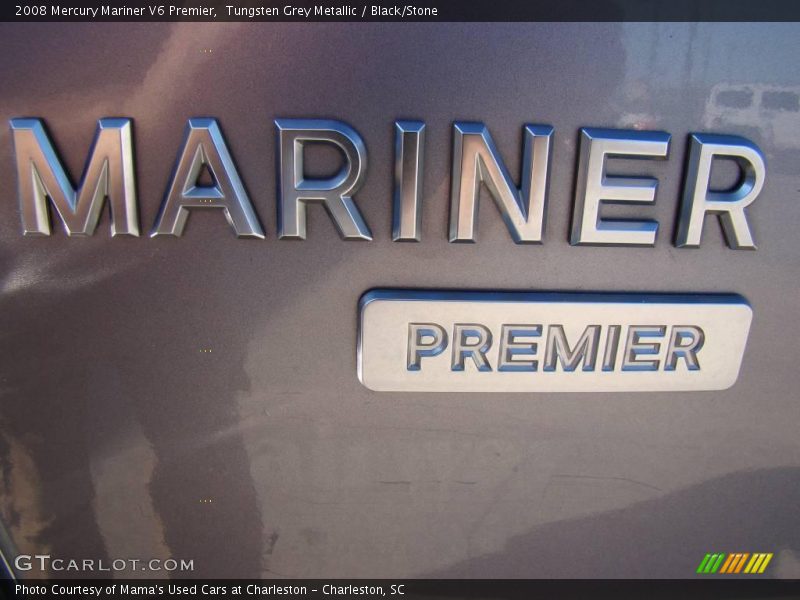 Tungsten Grey Metallic / Black/Stone 2008 Mercury Mariner V6 Premier