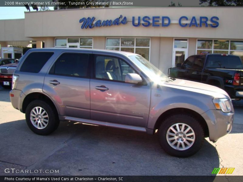 Tungsten Grey Metallic / Black/Stone 2008 Mercury Mariner V6 Premier