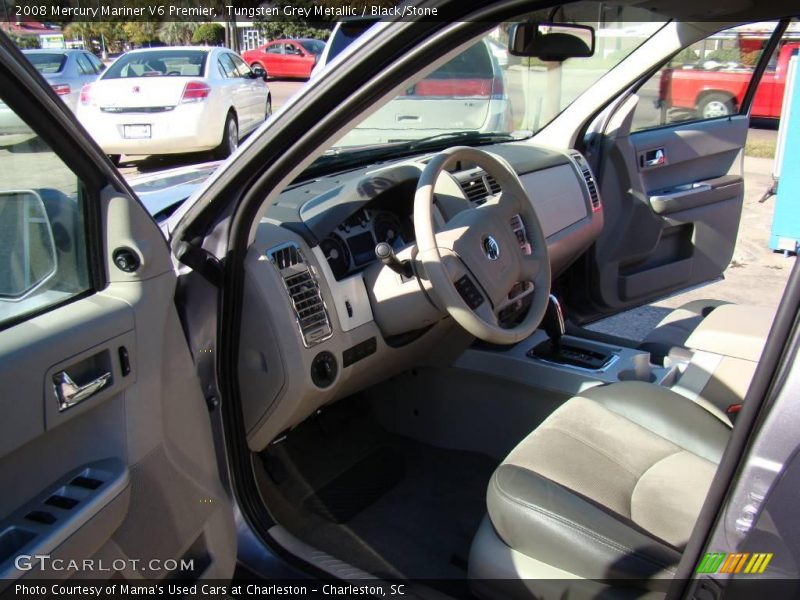 Tungsten Grey Metallic / Black/Stone 2008 Mercury Mariner V6 Premier