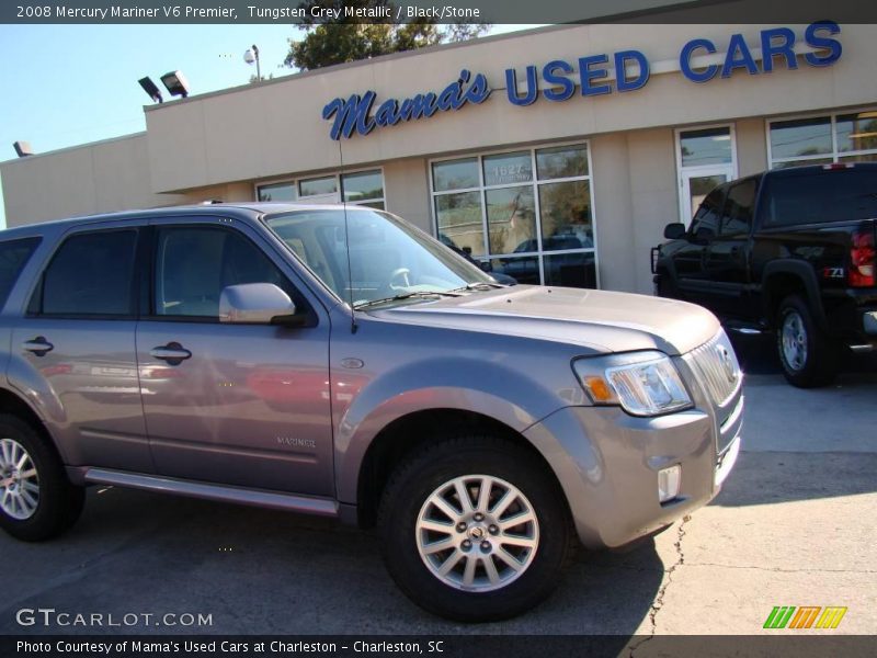 Tungsten Grey Metallic / Black/Stone 2008 Mercury Mariner V6 Premier