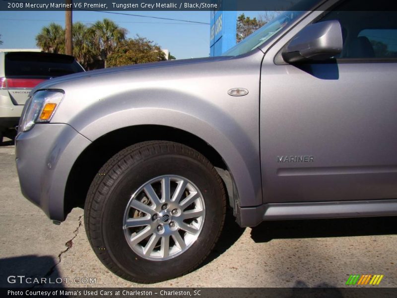 Tungsten Grey Metallic / Black/Stone 2008 Mercury Mariner V6 Premier