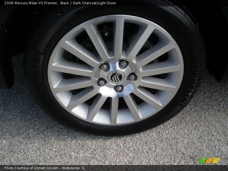 Black / Dark Charcoal/Light Stone 2008 Mercury Milan V6 Premier