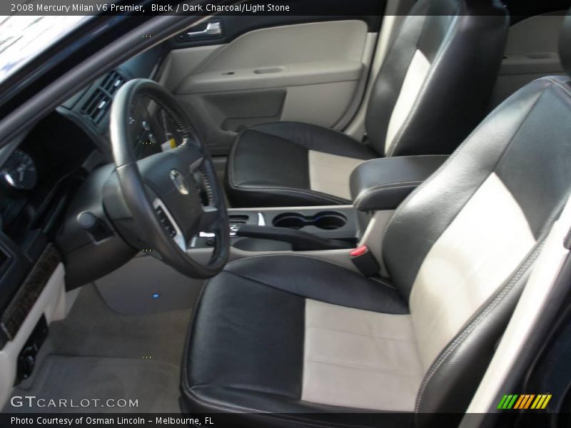 Black / Dark Charcoal/Light Stone 2008 Mercury Milan V6 Premier