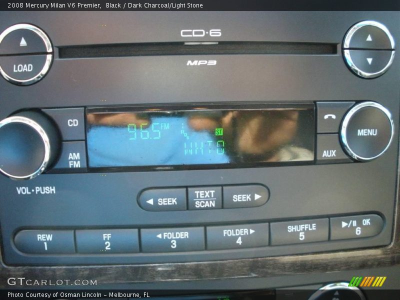 Black / Dark Charcoal/Light Stone 2008 Mercury Milan V6 Premier
