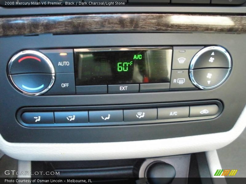 Black / Dark Charcoal/Light Stone 2008 Mercury Milan V6 Premier