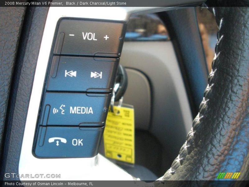 Black / Dark Charcoal/Light Stone 2008 Mercury Milan V6 Premier