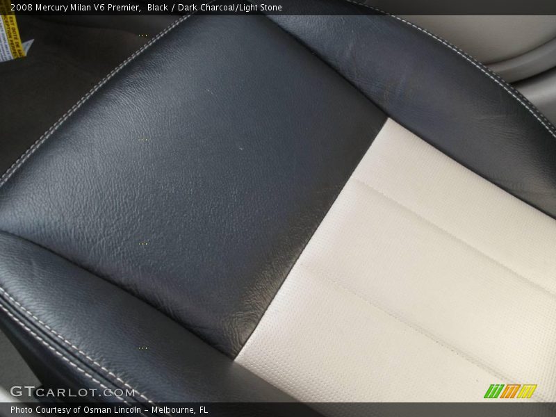 Black / Dark Charcoal/Light Stone 2008 Mercury Milan V6 Premier