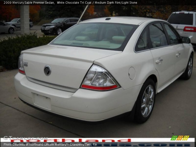 White Chocolate Tri Coat / Medium Dark Flint/Light Stone 2009 Mercury Sable Premier Sedan