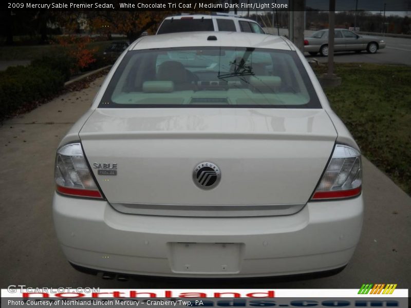White Chocolate Tri Coat / Medium Dark Flint/Light Stone 2009 Mercury Sable Premier Sedan