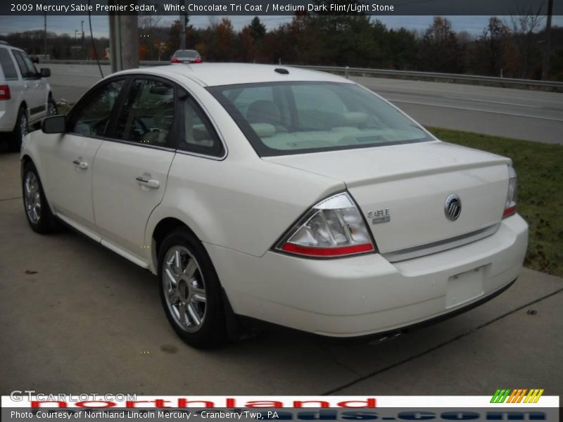 White Chocolate Tri Coat / Medium Dark Flint/Light Stone 2009 Mercury Sable Premier Sedan