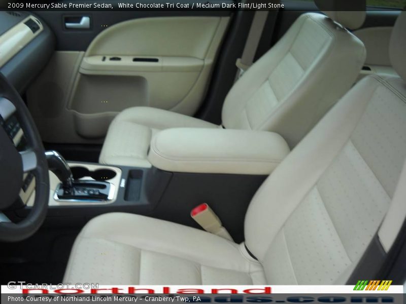 White Chocolate Tri Coat / Medium Dark Flint/Light Stone 2009 Mercury Sable Premier Sedan