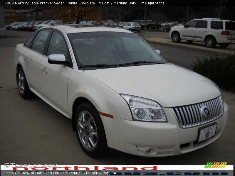 White Chocolate Tri Coat / Medium Dark Flint/Light Stone 2009 Mercury Sable Premier Sedan