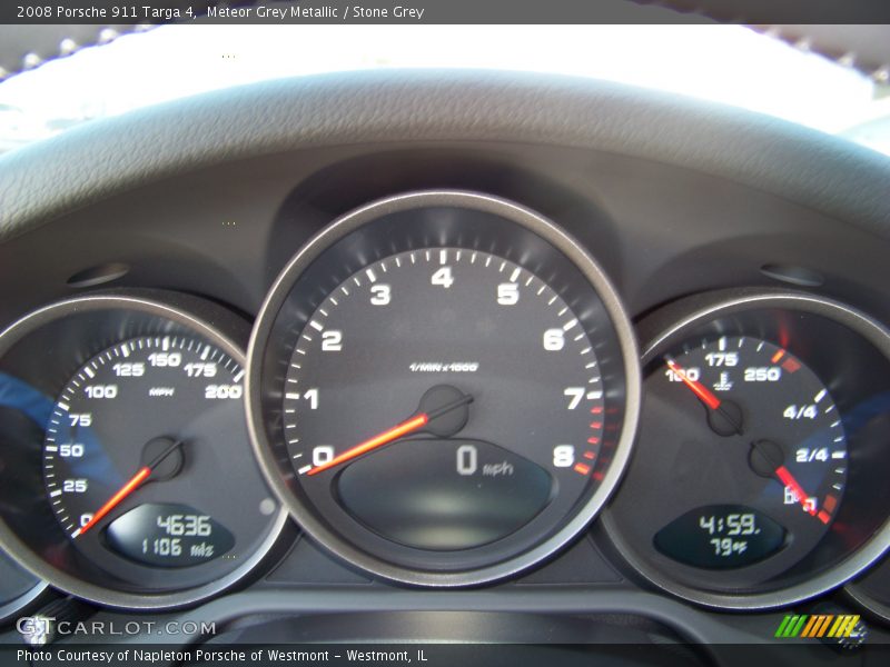 Meteor Grey Metallic / Stone Grey 2008 Porsche 911 Targa 4