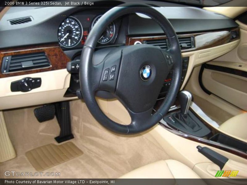 Jet Black / Beige 2006 BMW 3 Series 325i Sedan