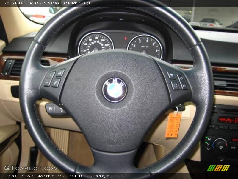 Jet Black / Beige 2006 BMW 3 Series 325i Sedan