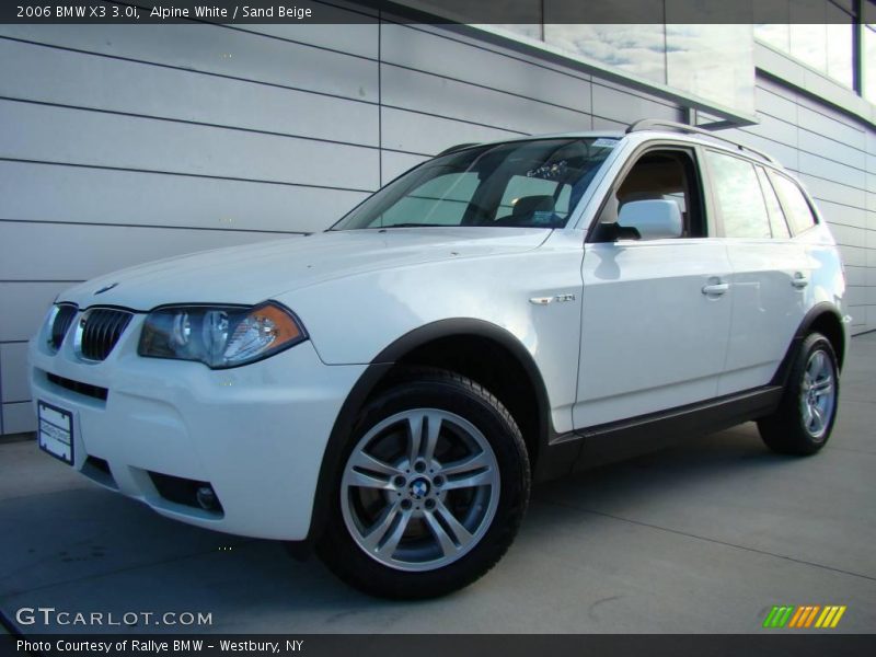 Alpine White / Sand Beige 2006 BMW X3 3.0i