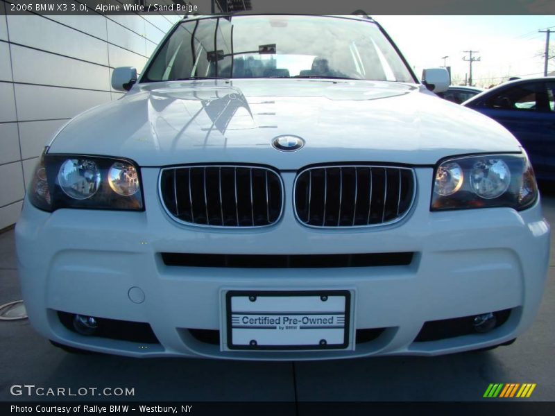 Alpine White / Sand Beige 2006 BMW X3 3.0i