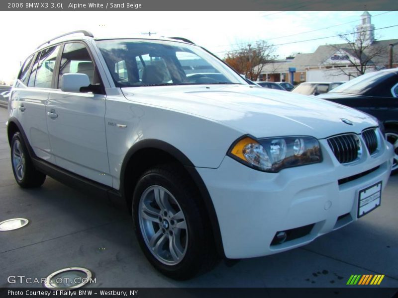 Alpine White / Sand Beige 2006 BMW X3 3.0i
