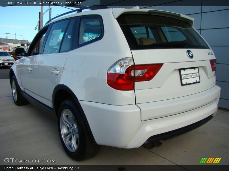 Alpine White / Sand Beige 2006 BMW X3 3.0i