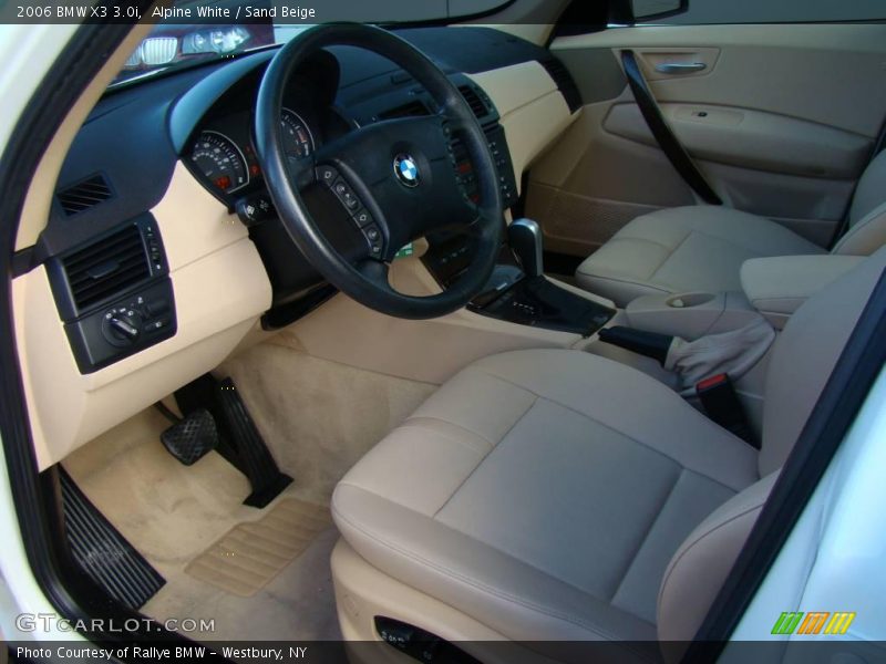 Alpine White / Sand Beige 2006 BMW X3 3.0i