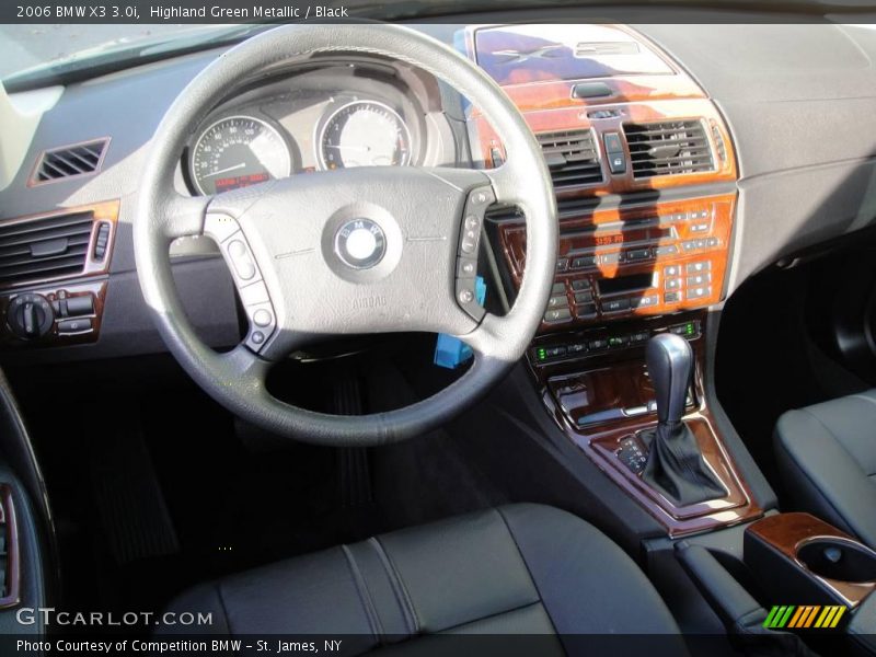 Highland Green Metallic / Black 2006 BMW X3 3.0i
