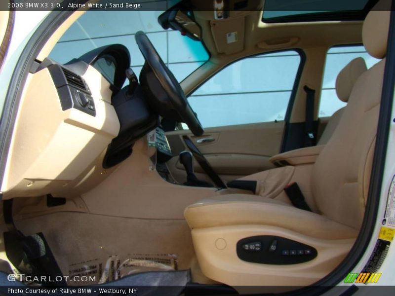 Alpine White / Sand Beige 2006 BMW X3 3.0i