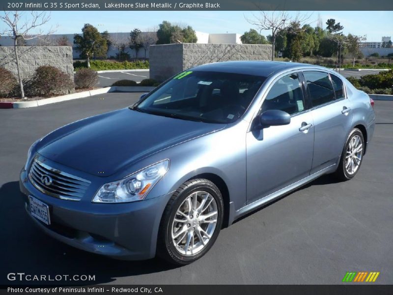 Lakeshore Slate Metallic / Graphite Black 2007 Infiniti G 35 S Sport Sedan