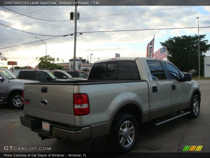 Smokestone Metallic / Tan 2006 Ford F150 Lariat SuperCrew