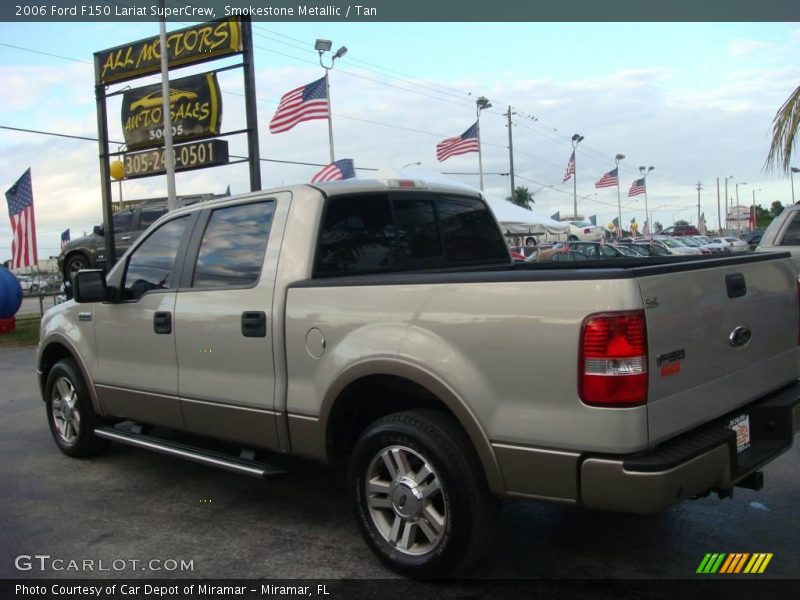 Smokestone Metallic / Tan 2006 Ford F150 Lariat SuperCrew