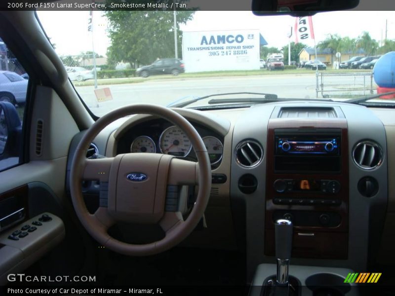 Smokestone Metallic / Tan 2006 Ford F150 Lariat SuperCrew