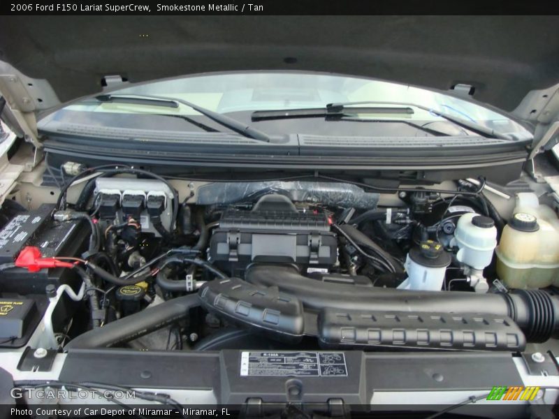 Smokestone Metallic / Tan 2006 Ford F150 Lariat SuperCrew