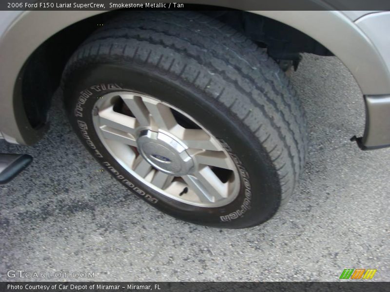 Smokestone Metallic / Tan 2006 Ford F150 Lariat SuperCrew