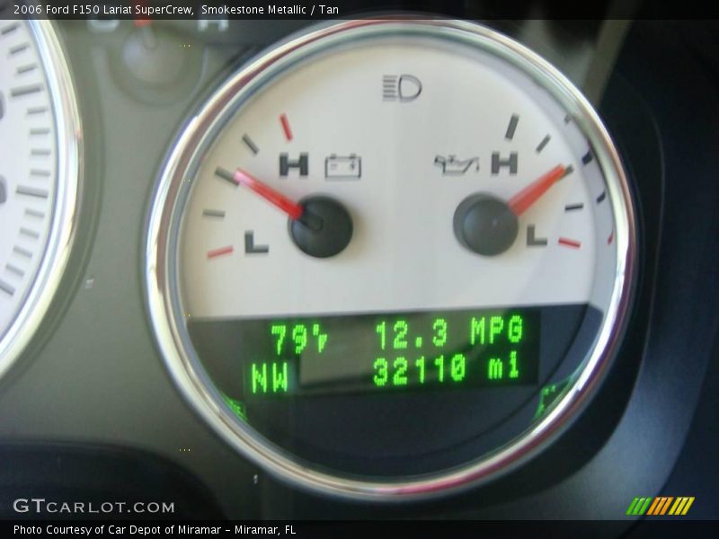 Smokestone Metallic / Tan 2006 Ford F150 Lariat SuperCrew