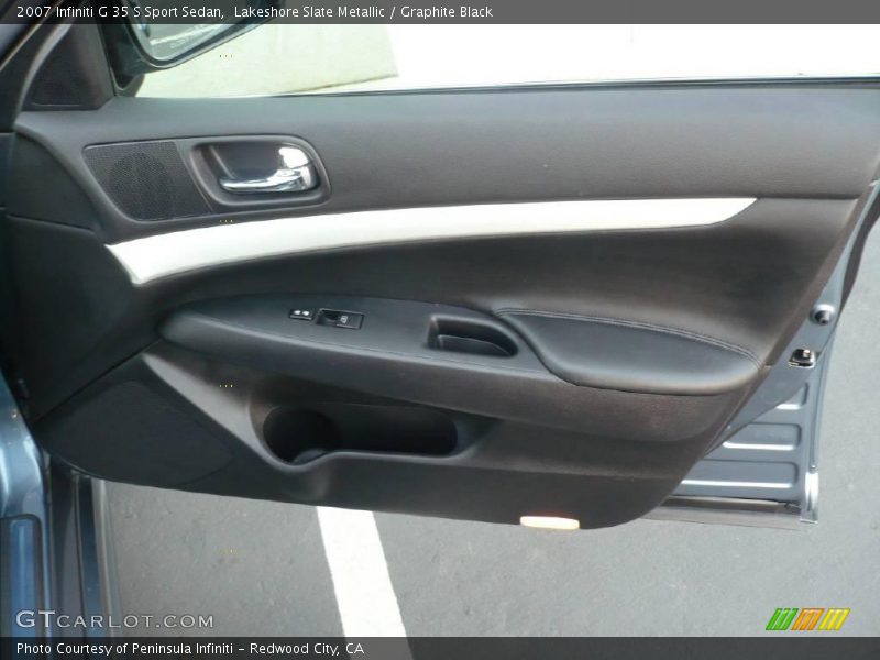 Lakeshore Slate Metallic / Graphite Black 2007 Infiniti G 35 S Sport Sedan