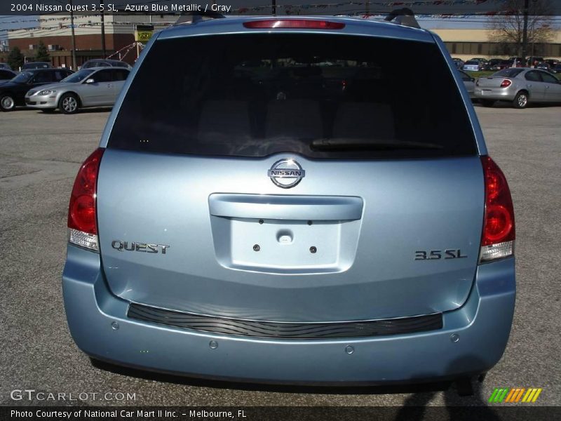 Azure Blue Metallic / Gray 2004 Nissan Quest 3.5 SL