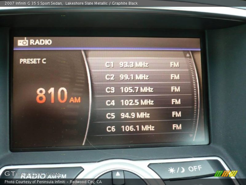 Lakeshore Slate Metallic / Graphite Black 2007 Infiniti G 35 S Sport Sedan