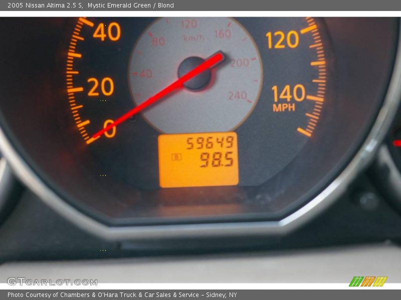 Mystic Emerald Green / Blond 2005 Nissan Altima 2.5 S