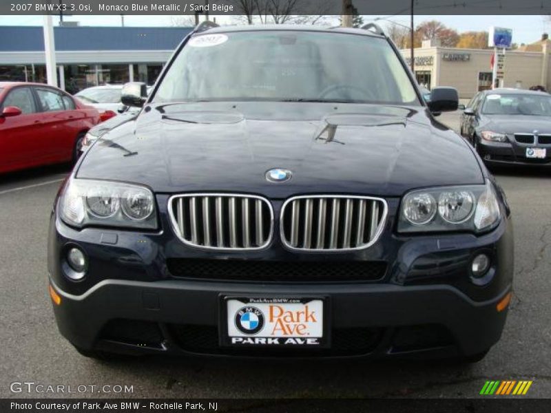 Monaco Blue Metallic / Sand Beige 2007 BMW X3 3.0si